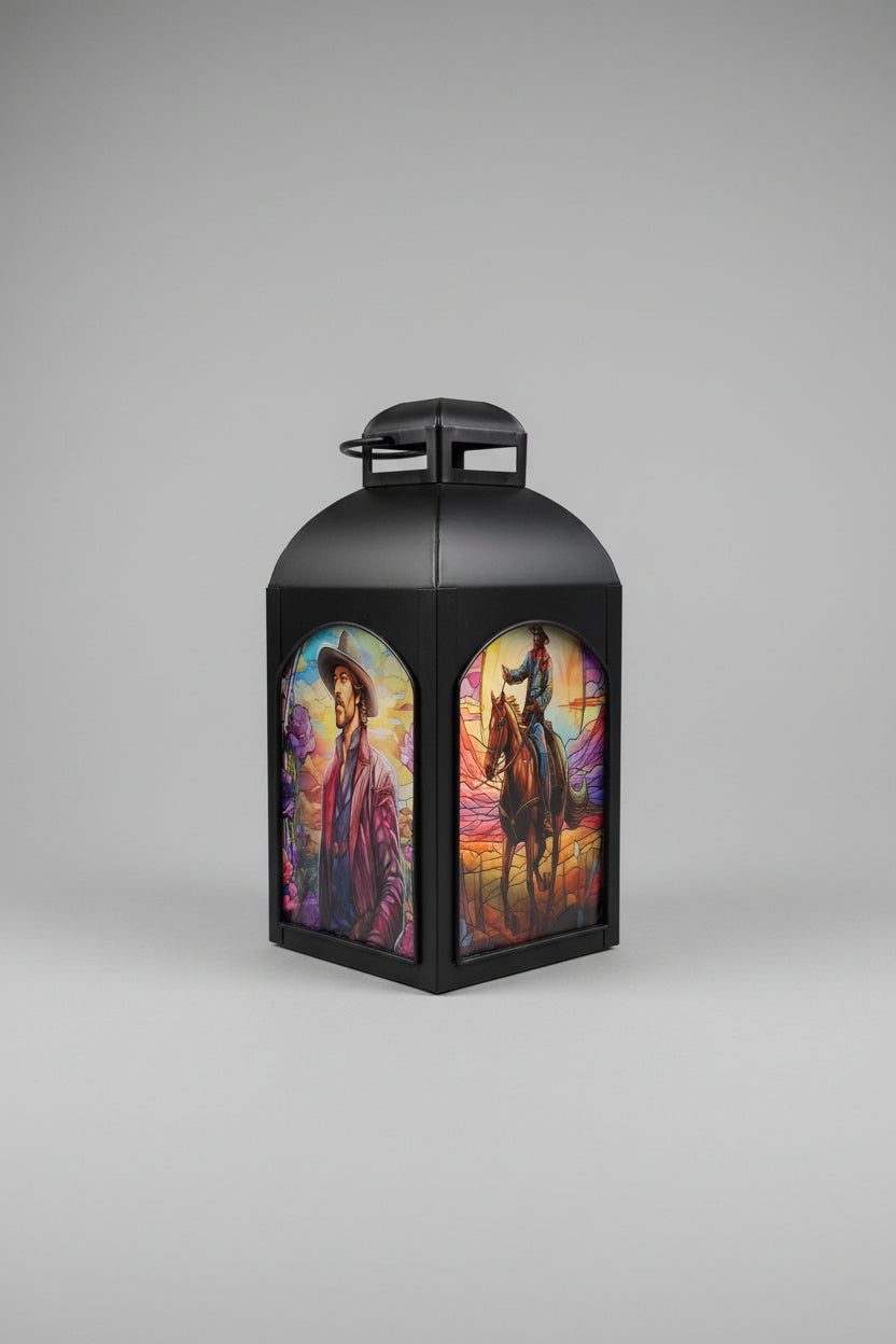 stained glass candles
